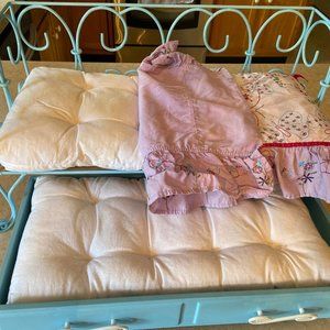 American Girl Curlicue Daybed and comforter